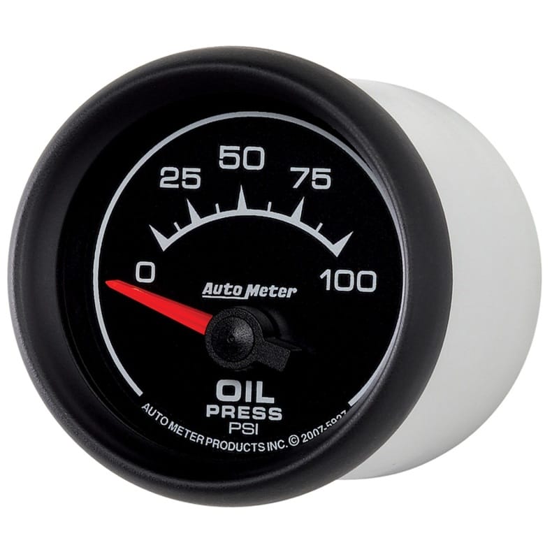 Autometer ES 52mm 100 PSI Short Sweep Electric Oil Pressure Gauge thumbnail 2