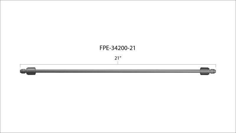 Fleece Performance 21in High Pressure Fuel Line (8mm x 3.5mm Line, M14x1.5 Nuts) thumbnail 3