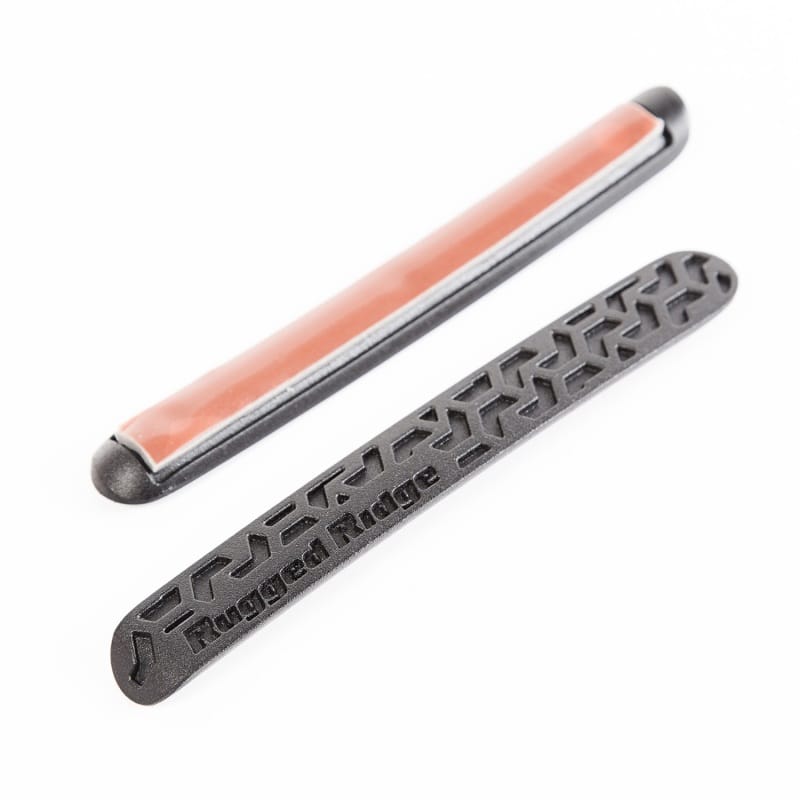 Rugged Ridge Elite Dr Hndle Inserts Black Tread 2Dr 07-18 Jeep Wrangler JK thumbnail 2