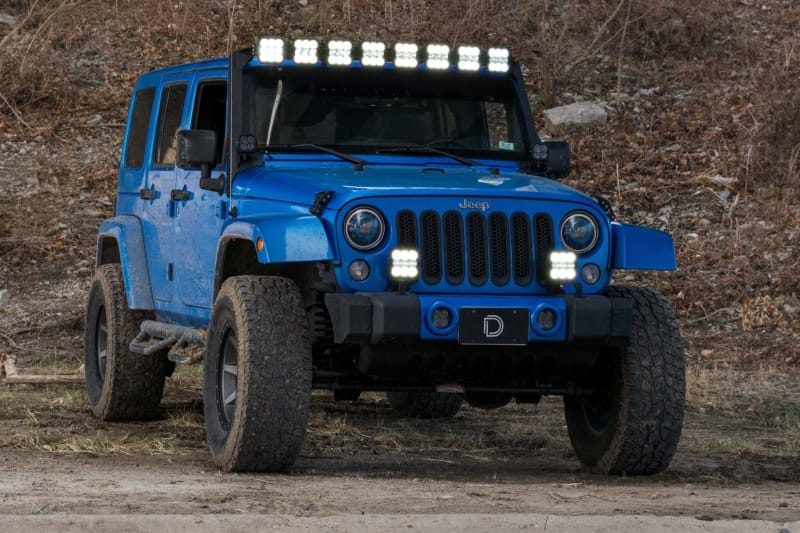 Diode Dynamics Jeep JK SS5 Sport CrossLink Windshield - Yellow Combo Lightbar Kit thumbnail 3