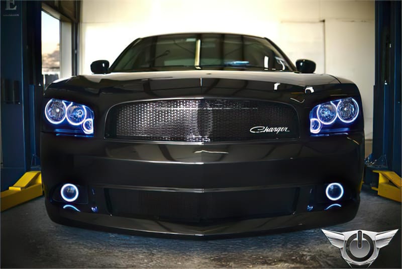 Oracle Dodge Charger 05-10 LED Fog Halo Kit - White thumbnail 3