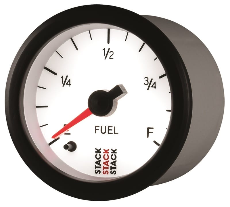 Autometer Stack 52mm 0-280 Ohm Programmable Pro Stepper Motor Fuel Level Gauge - White thumbnail 3