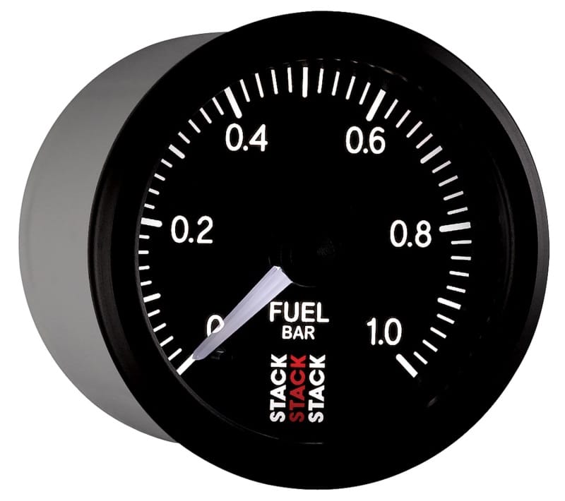 Autometer Stack 52mm 0-1 Bar M10 Male Pro Stepper Motor Fuel Pressure Gauge - Black thumbnail 5