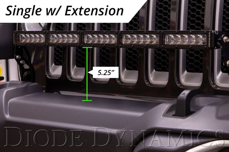 Diode Dynamics 18-21 Jeep JL Wrangler/Gladiator SS30 Bumper Bracket Kit - White Driving Dual thumbnail 9