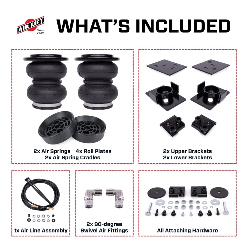 Air Lift 20-25 Jeep Gladiator (4WD) LoadLifter 5000 Air Spring Kit w/ Cradle thumbnail 12