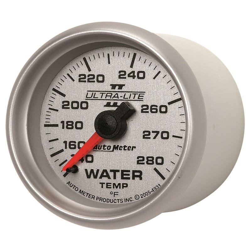 Autometer Ultra-Lite II 52mm 140-280 Deg F Mechanical Water Temp Gauge thumbnail 2