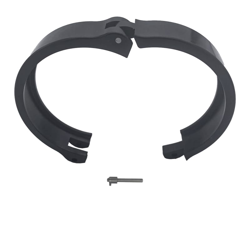 Granatelli 4.0in Dual Seal Clamshell Clamp - Aluminum Black thumbnail 4