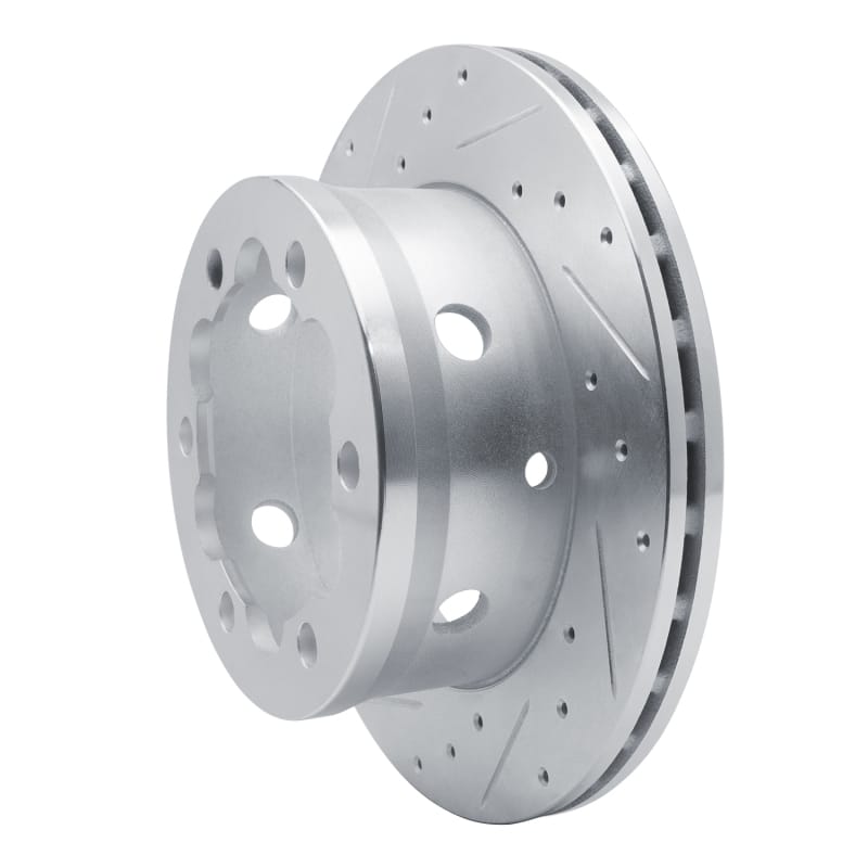 R1 02-06 Dodge Sprinter 3500 Rear Left Drilled & Slotted Silver Brake Rotor thumbnail 2