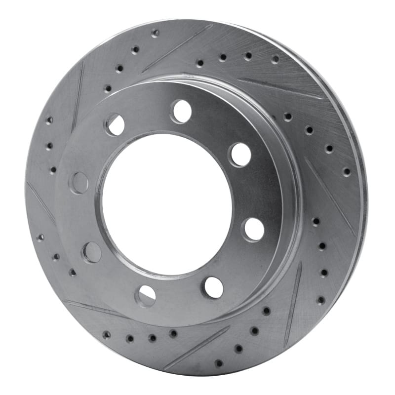 R1 71-97 Dodge D300 Front Left Drilled & Slotted Silver Brake Rotor thumbnail 2