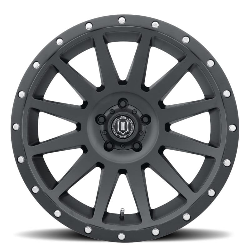 ICON Compression 20x10 5x5 -12mm Offset 5in BS 71.5mm Bore Satin Black Wheel thumbnail 2