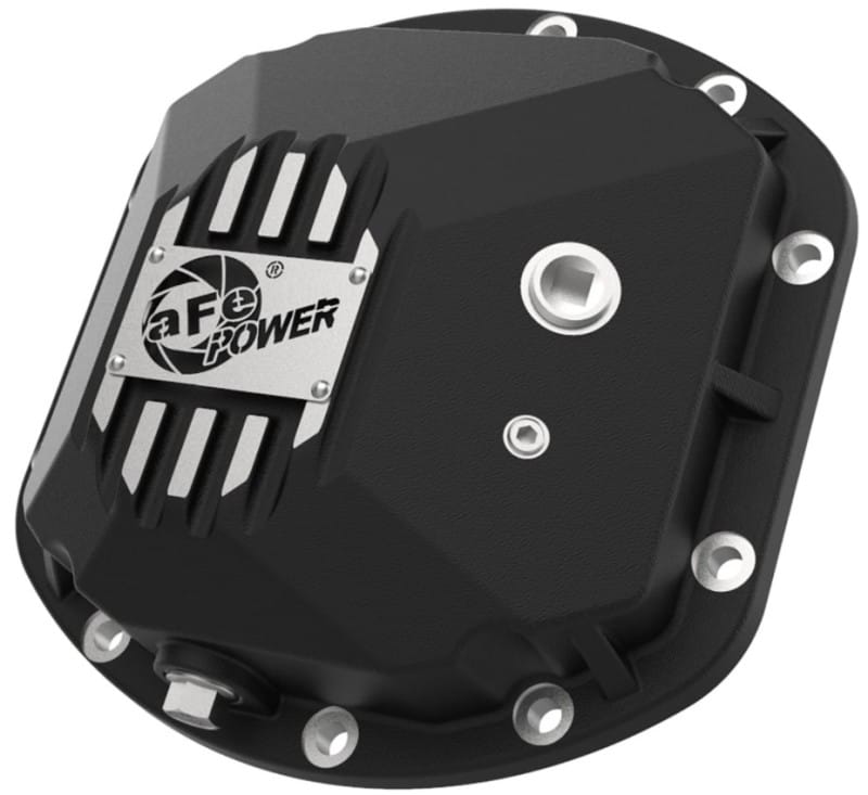 aFe Street Series Dana 30Front Differential Cover Black w/ Machined Fins 97-18 Jeep Wrangler thumbnail 2