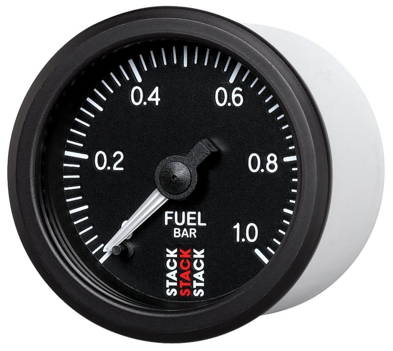 Autometer Stack 52mm 0-1 Bar M10 Male Pro Stepper Motor Fuel Pressure Gauge - Black thumbnail 2