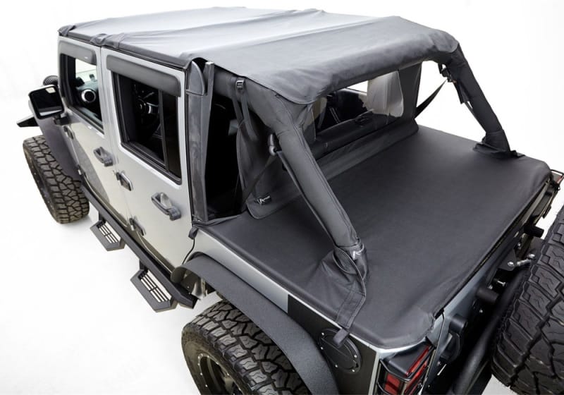 Rampage 2007-2018 Jeep Wrangler(JK) Unlimited 4-Door Tonneau Cover - Black Diamond thumbnail 2