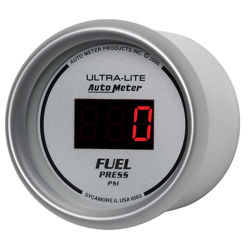 Autometer Ultra-Lite 52MM 5-100 PSI Digital Fuel Pressure Gauge thumbnail 2