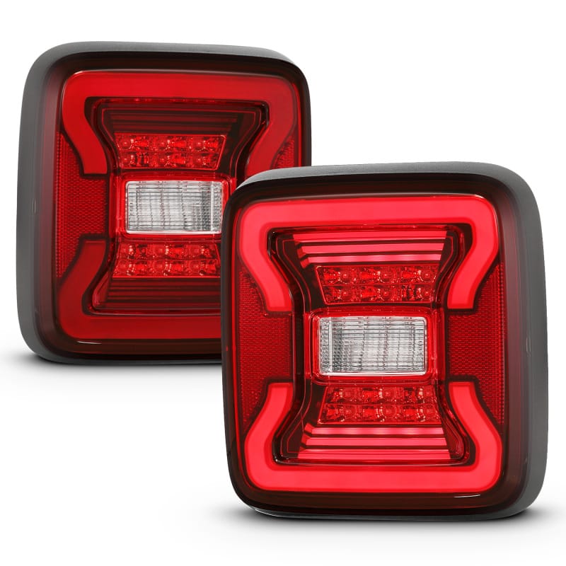 ANZO 18-19 Jeep Wrangler JL LED Taillights Black thumbnail 5