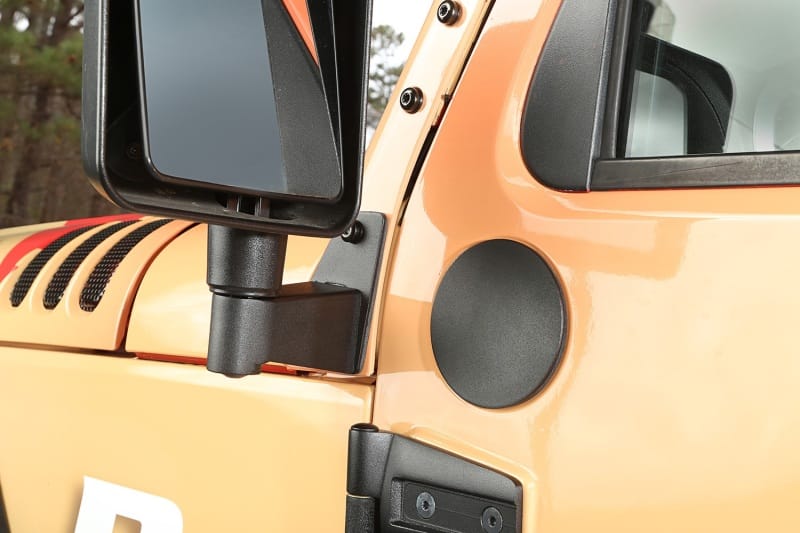 Rugged Ridge 07-18 Jeep Wrangler JK Textured Black Mirror Relocation Brackets thumbnail 3