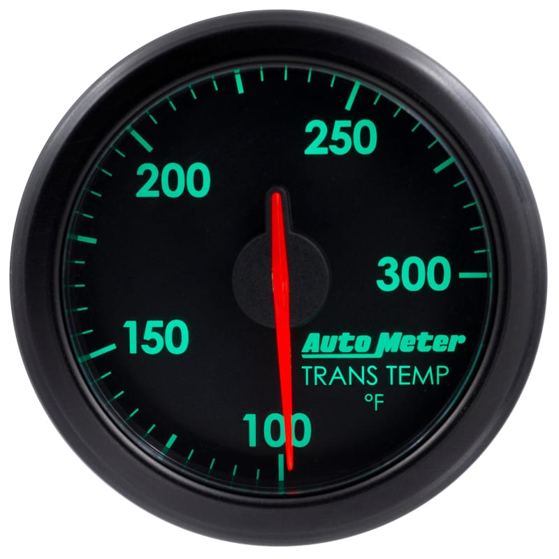 Autometer Airdrive 2-1/6in Trans Temperature Gauge 100-300 Degrees F - Black thumbnail 7