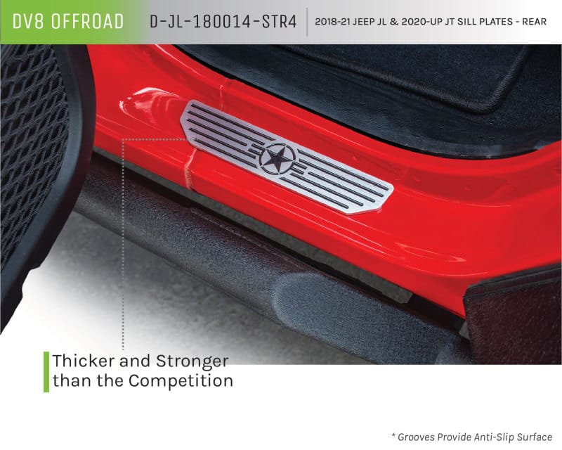 DV8 Offroad 2018-2019 Jeep Gladiator JL Rear Sill Plates - D-JL-180014-STR4 thumbnail 2