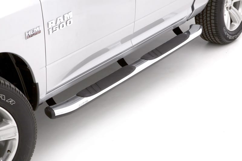Lund 09-15 Dodge Ram 1500 Crew Cab (Built Before 7/1/15) 5in. Oval Bent Nerf Bars - Chrome thumbnail 2