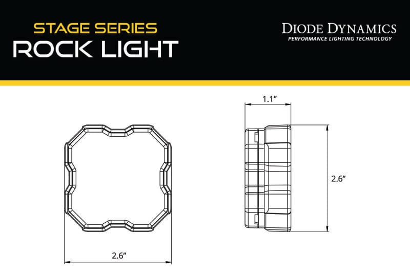Diode Dynamics Stage Series Rock Light Magnet Mount Adapter Kit (one) thumbnail 5