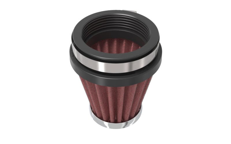 K&N Universal Chrome Filter 2 1/8 inch FLG / 3 inch Bottom / 2 inch Top / 3 inch Height thumbnail 3