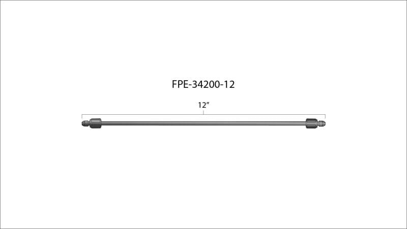 Fleece Performance 12in High Pressure Fuel Line (8mm x 3.5mm Line, M14x1.5 Nuts) thumbnail 3