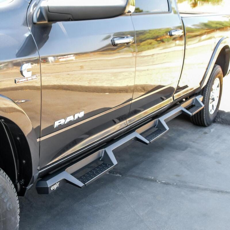 Westin/HDX 19-20 Ram 2500/3500 Crew Cab (8ft Bed) Drop Wheel to Wheel Nerf Step Bars - Txt Black thumbnail 3