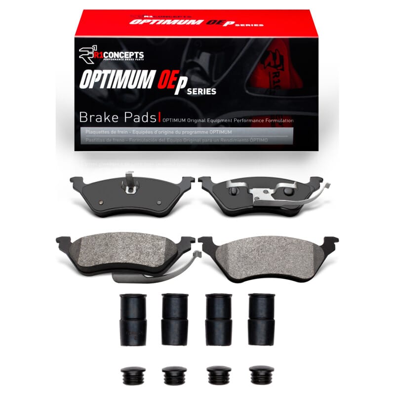 R1 01-07 Chrysler Town & Country Rear Optimum OE Pads & Hardware Kit