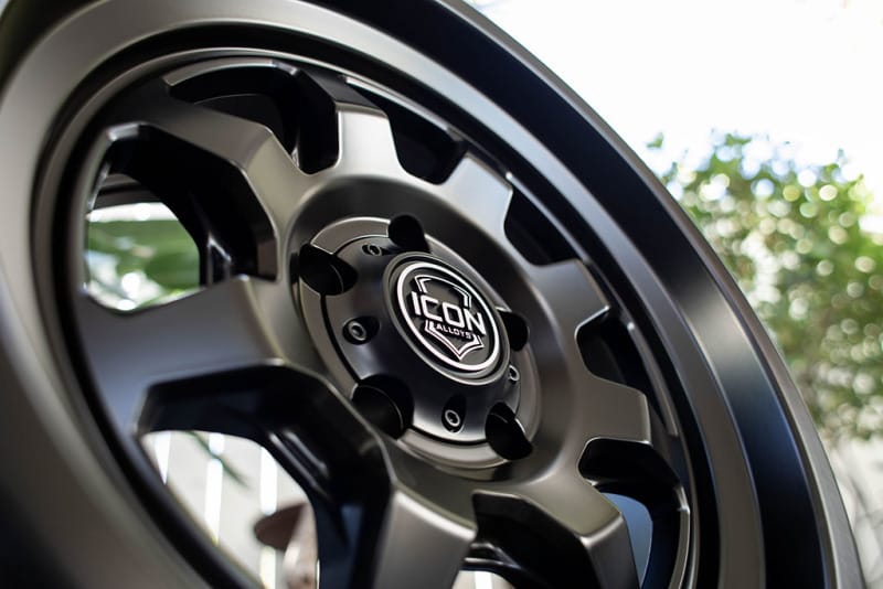 ICON Nuevo 17 X 8.5 5 X 4.5 0mm Offset 4.75in BS Satin Black thumbnail 5