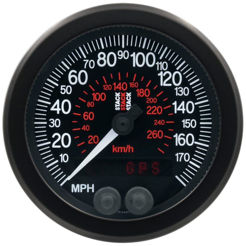 Autometer Stack Instruments 88mm 0-180 MPH 290 KM/H GPS Speedometer - Black thumbnail 4