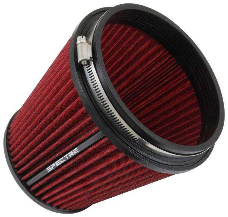 Spectre HPR Conical Air Filter 6in. Flange ID / 7.313in. Base OD / 7in. Tall - Red thumbnail 2