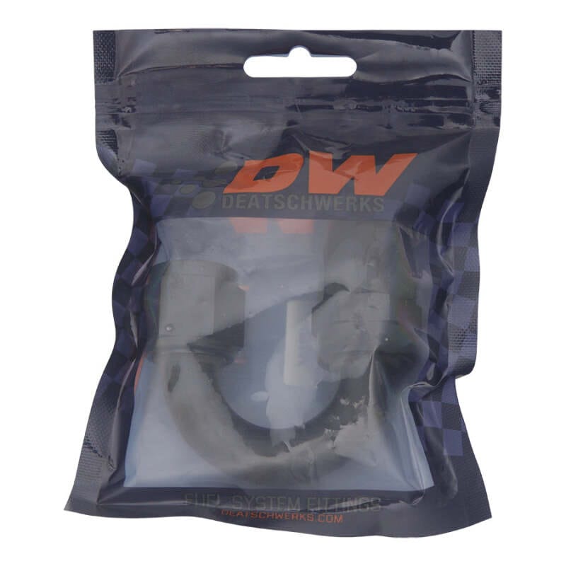 DeatschWerks 10AN Female Flare Swivel 180-Degree Hose End PTFE - Anodized Matte Black thumbnail 2