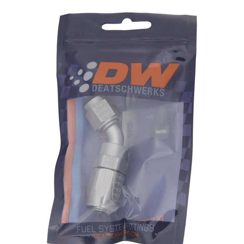 DeatschWerks 6AN Female Swivel 45-Degree Hose End CPE thumbnail 2