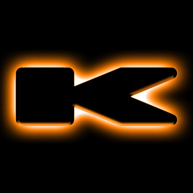 ORACLE Lighting Universal Illuminated LED Letter Badges - Matte Blk Surface Finish - K - 3141-K-005