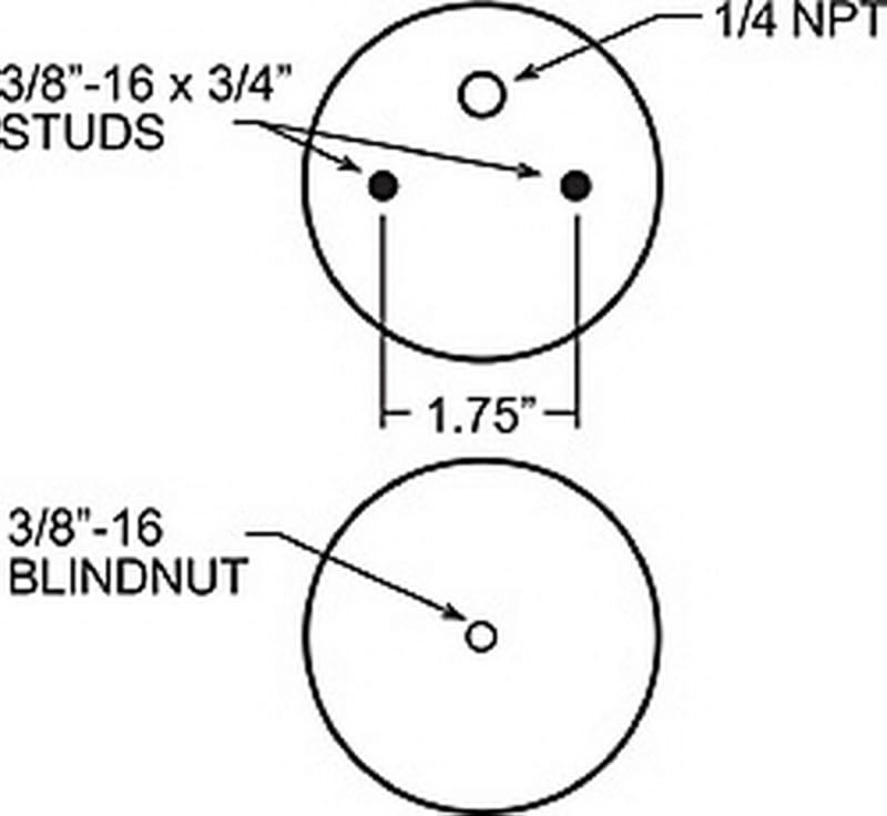 Firestone Ride-Rite Replacement Bellow 267C (For Kit PN 2071 / 2100 / 2153 / 2170) (W217606781) thumbnail 2