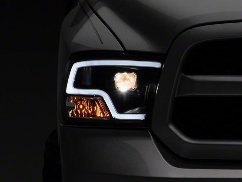 Raxiom 09-18 RAM 1500 LED Halo Projector Headlights- Black Housing (Clear Lens) thumbnail 2