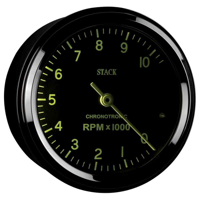 Autometer Chronocentric Tachometer - 80mm Blk - 0-10K RPM thumbnail 6