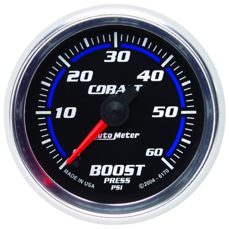 Autometer Cobalt 52mm 0-60 PSi Boost Gauge thumbnail 2
