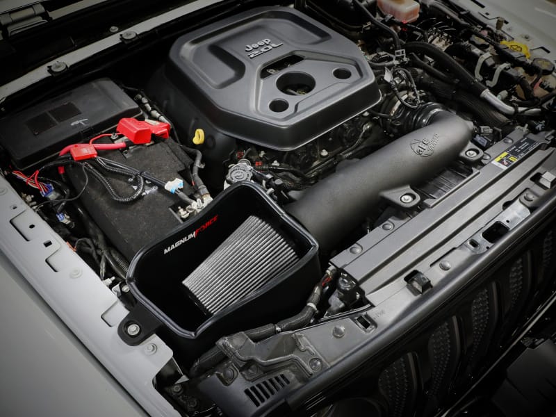 aFe Magnum FORCE Intake Stage-2 Pro Dry S Filter 18-23 Jeep Wrangler (JL) L4-2.0L (t) thumbnail 4