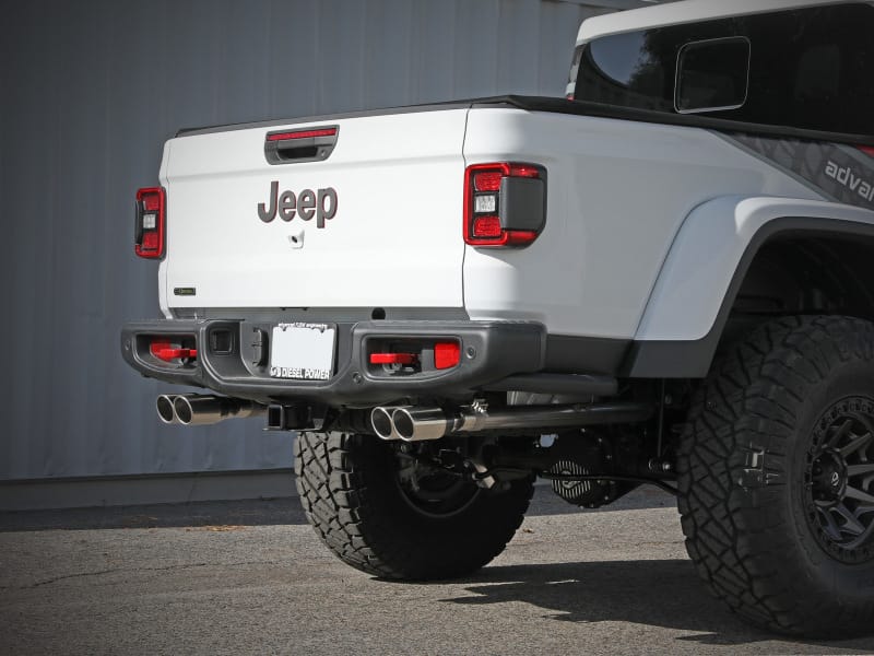 aFe Vulcan Series 3in 304SS Cat-Back 21 Jeep Gladiator V6-3.0L (td) - Dual Polished Tip thumbnail 3