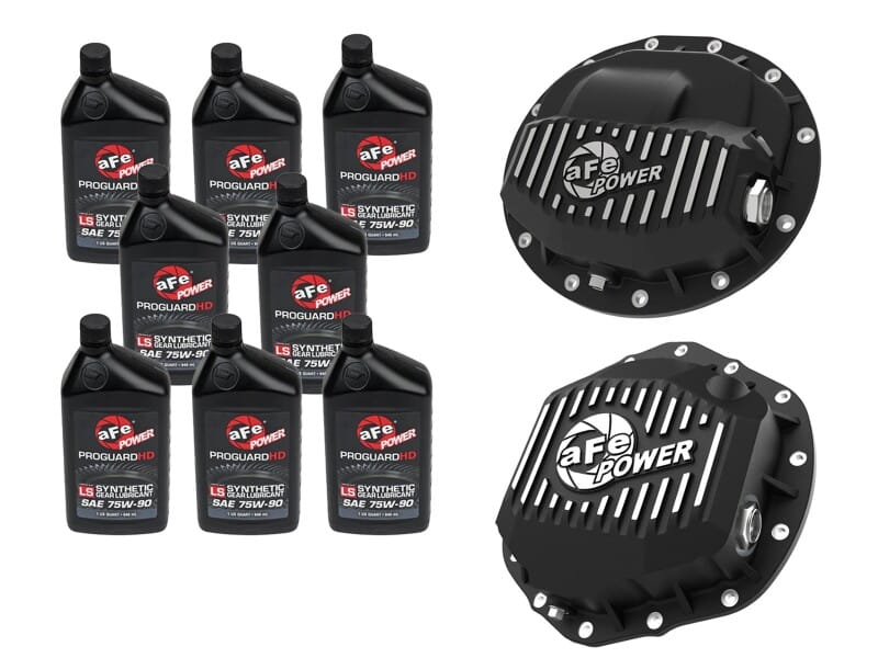 aFe Power Front/Rear Diff Cover Kit w/ Oil 19-25 Dodge L6 Trucks (AAM 9.25-12 & AAM 11.5/12-14)