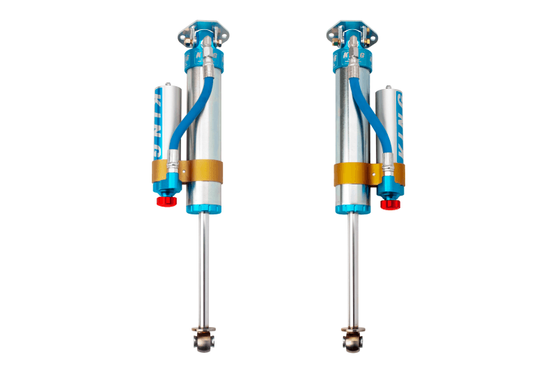 King Shocks 97-06 Jeep Wrangler TJ Rear 2.5 Dia Piggy Hose Res Shock 3-5in Lift w/Adjuster (Pair)