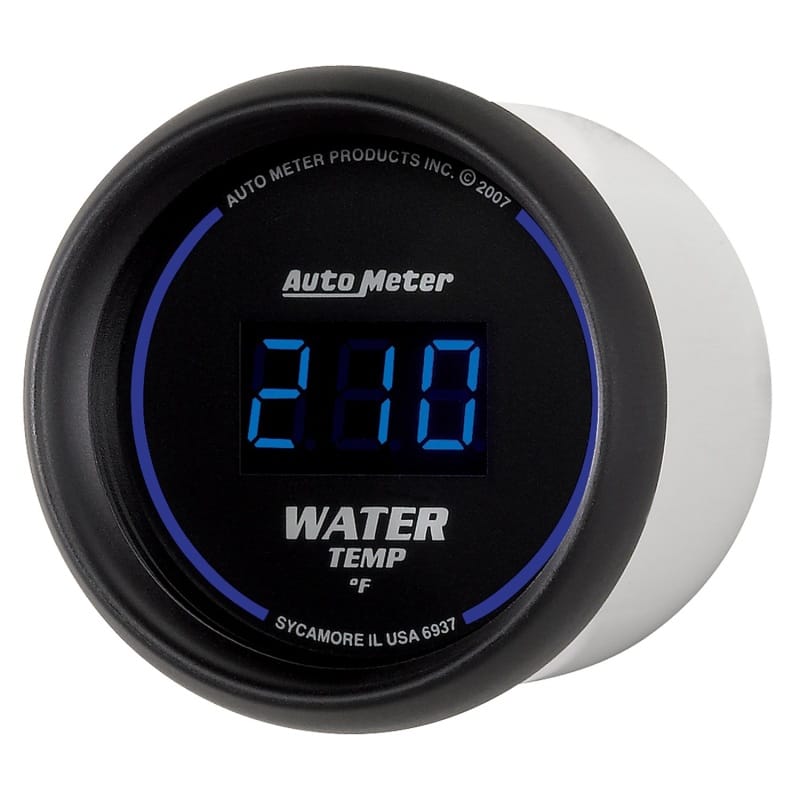 Autometer Cobalt Digital 52.4mm Black 0-300 deg F Water Temperature Gauge thumbnail 2
