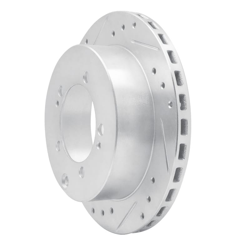 R1 91-99 Dodge STEALTH Rear Left Drilled & Slotted Silver Brake Rotor thumbnail 2