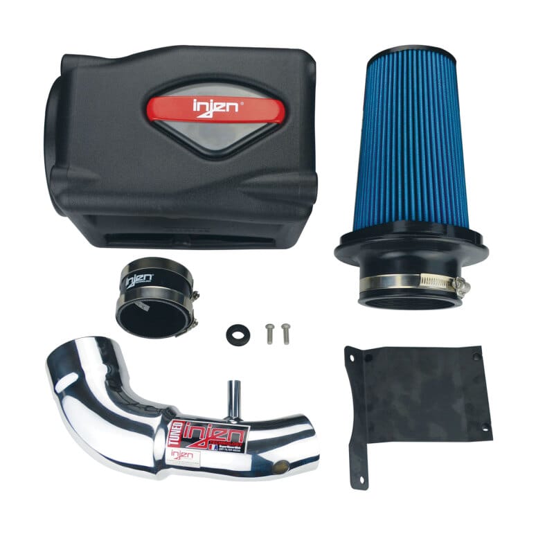 Injen 07-09 Wrangler 3.8L V6 w/ Box Polished Power-Flow Air Intake System thumbnail 2