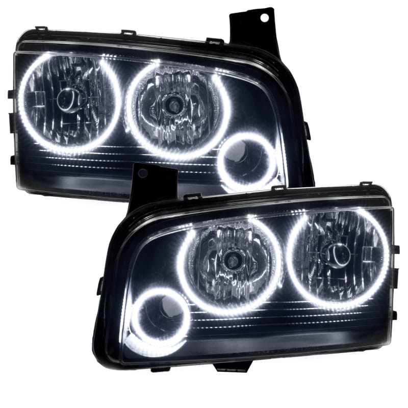 Oracle Dodge Charger 05-10 LED Triple Ring Halo Kit - White thumbnail 2