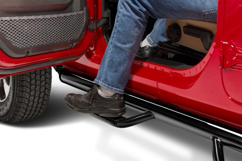 N-Fab Nerf Step 2019 Jeep Wrangler JT 4DR Truck Full Length - Gloss Black - 3in thumbnail 2
