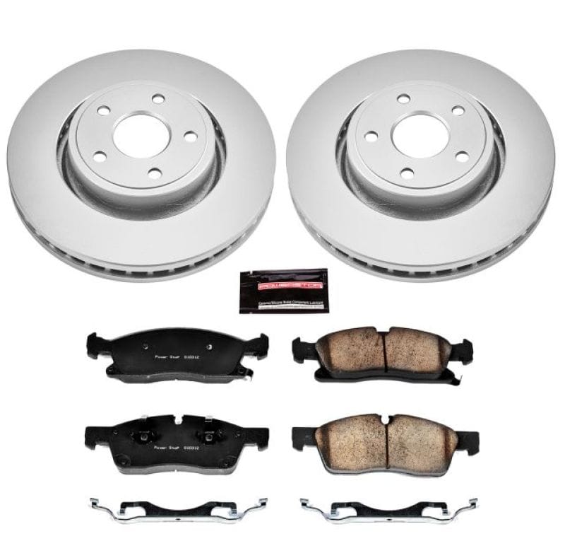 Power Stop 11-19 Dodge Durango Front Z17 Evolution Geomet Coated Brake Kit - CRK5954