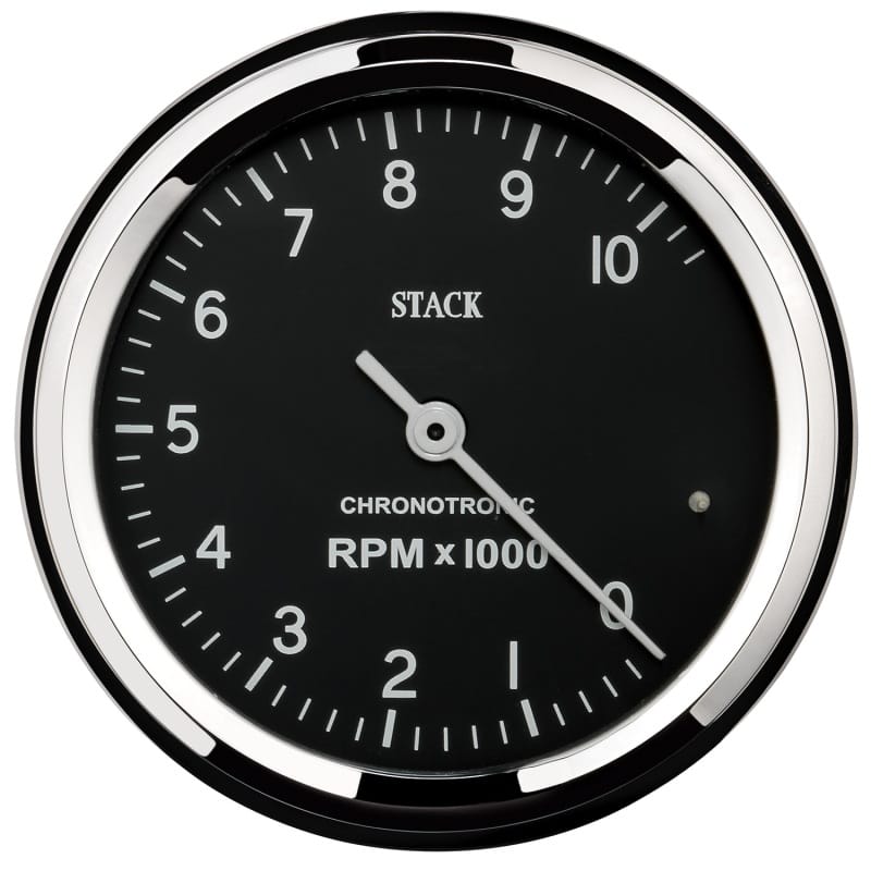 Autometer Chronocentric Tachometer - 80mm Blk - 0-10K RPM