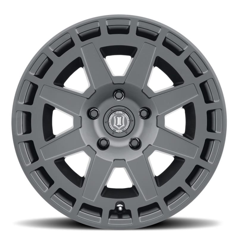 ICON Compass 17x8.5 5x5 -6mm Offset 4.5in BS Satin Black Wheel thumbnail 2
